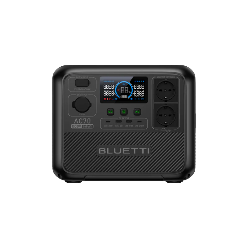 BLUETTI AC70 Estación de energía portátil  1.000 W 768 Wh