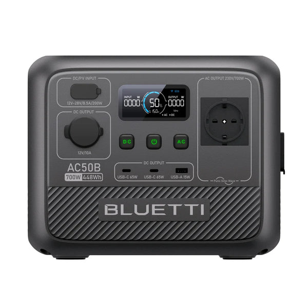 BLUETTI AC50B Estación de energía portátil para camping  700 W 448 Wh