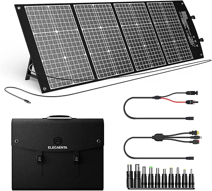 ELECAENTA Panel solar portátil de 60 W