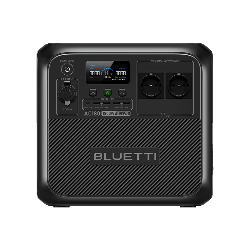 BLUETTI AC180 Estación de energía portátil | 1.800 W 1.152 Wh